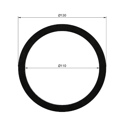 TUBE130110 Fender Profile - Marine Rubber Fender - Fast UK Rubber Manufacturer
