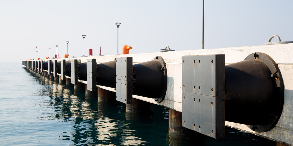 rubber fendering at a boat dock