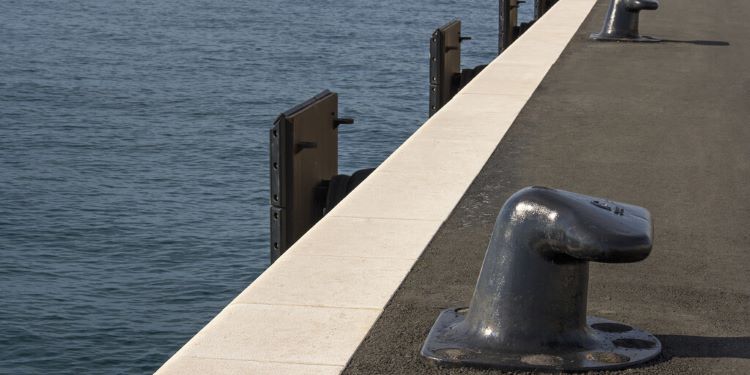 rubber fendering for boats at a dock