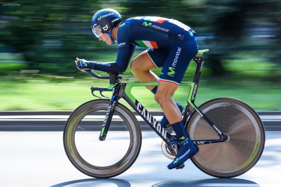 cyclist on a road bike